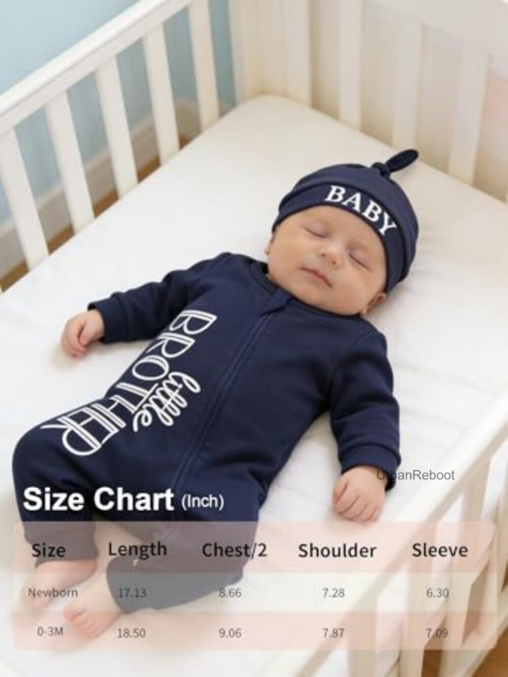 Baby Romper with Hat and Mittens - Newborn Outfit - Picture 7 of 7